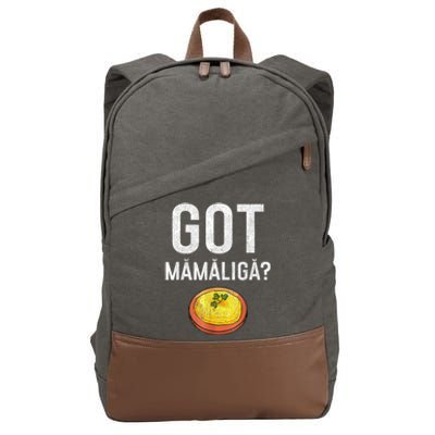 Romanian Got Mamaliga Romanian Cotton Canvas Backpack