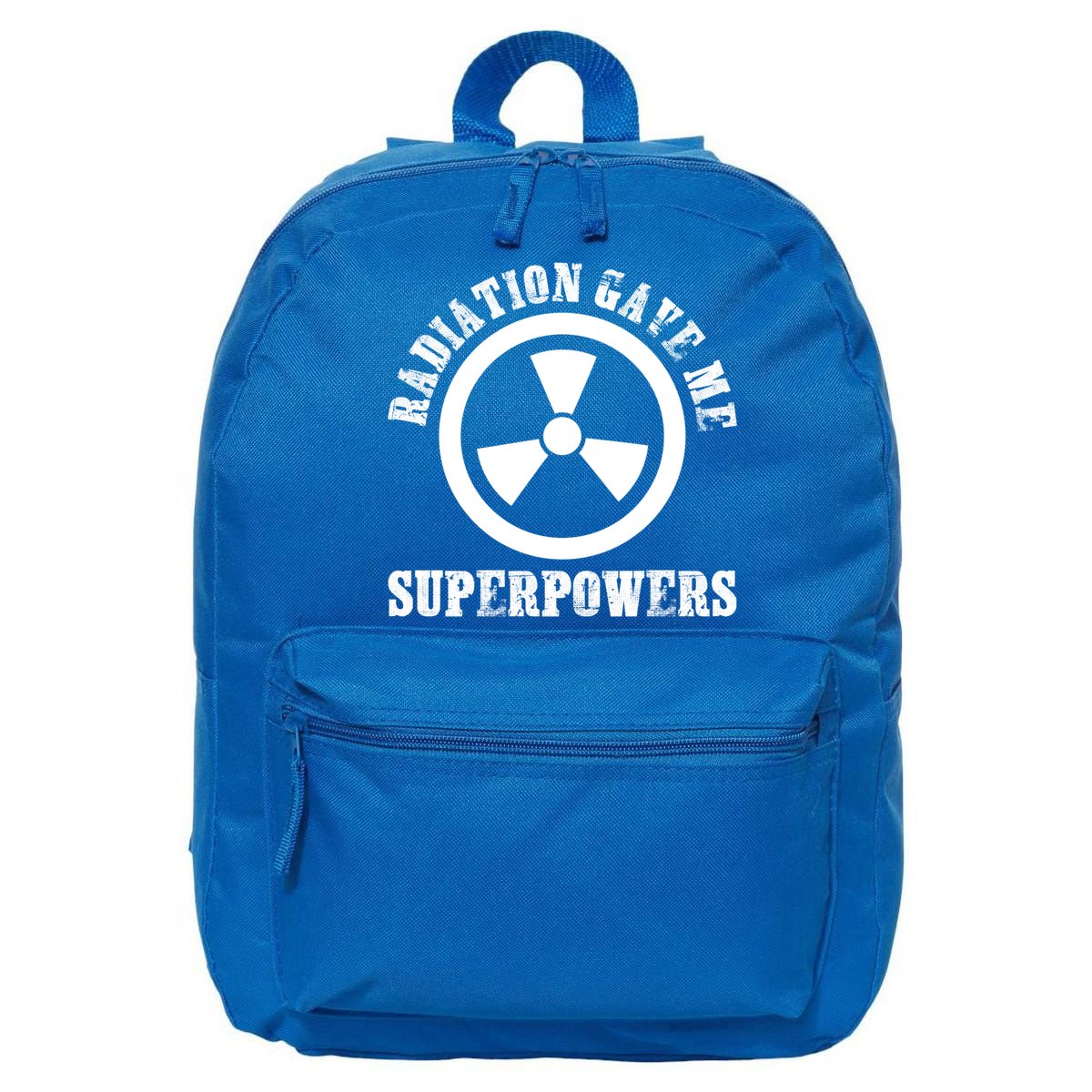 Radiation Gave Me Superpowers Cancer Therapy Chemo Warrior Gift 16 in Basic Backpack