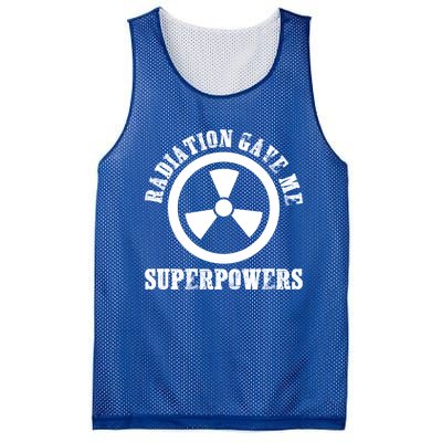 Radiation Gave Me Superpowers Cancer Therapy Chemo Warrior Gift Mesh Reversible Basketball Jersey Tank