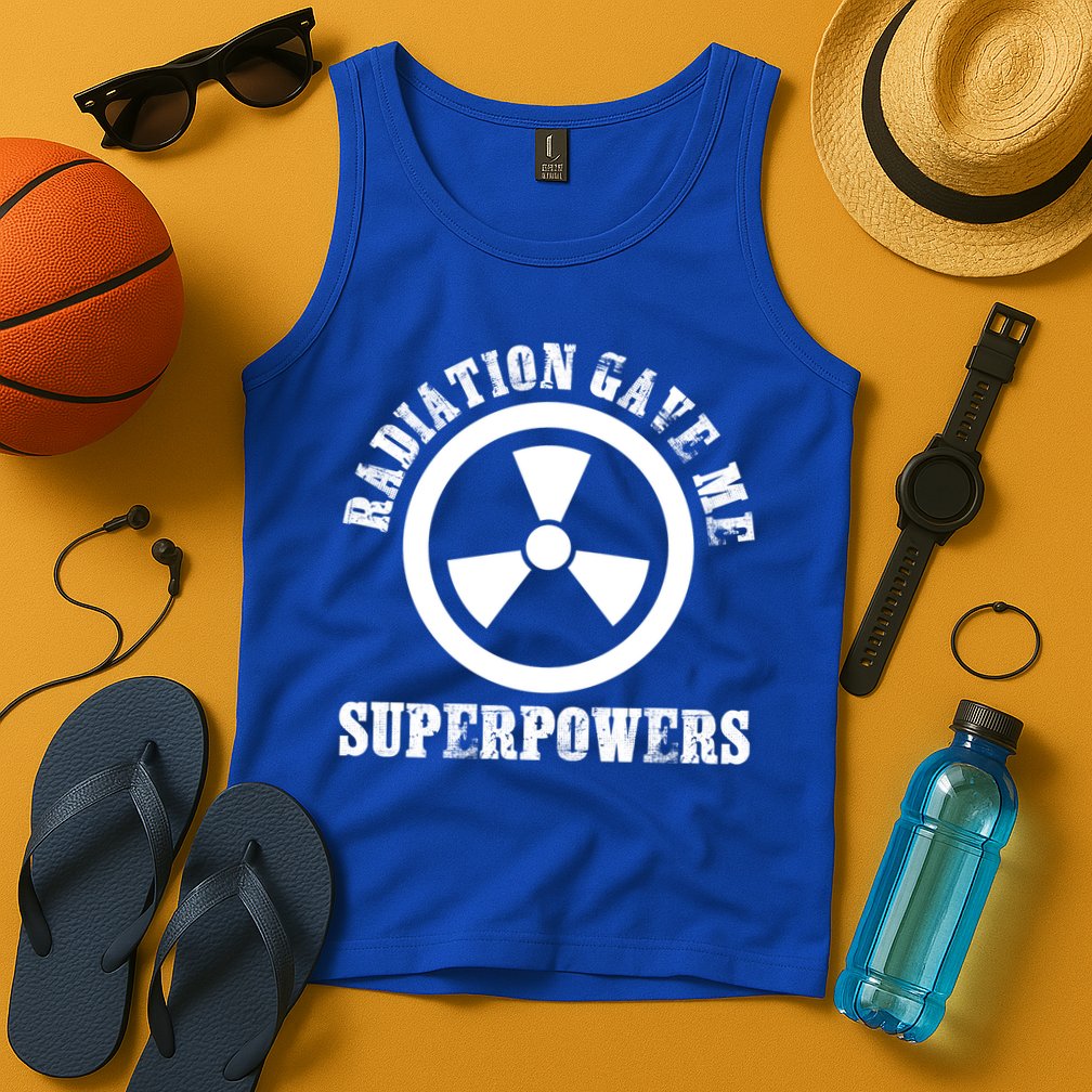 Radiation Gave Me Superpowers Cancer Therapy Chemo Warrior Gift Tank Top