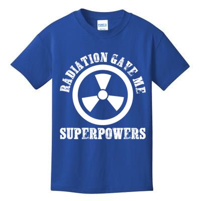 Radiation Gave Me Superpowers Cancer Therapy Chemo Warrior Gift Kids T-Shirt