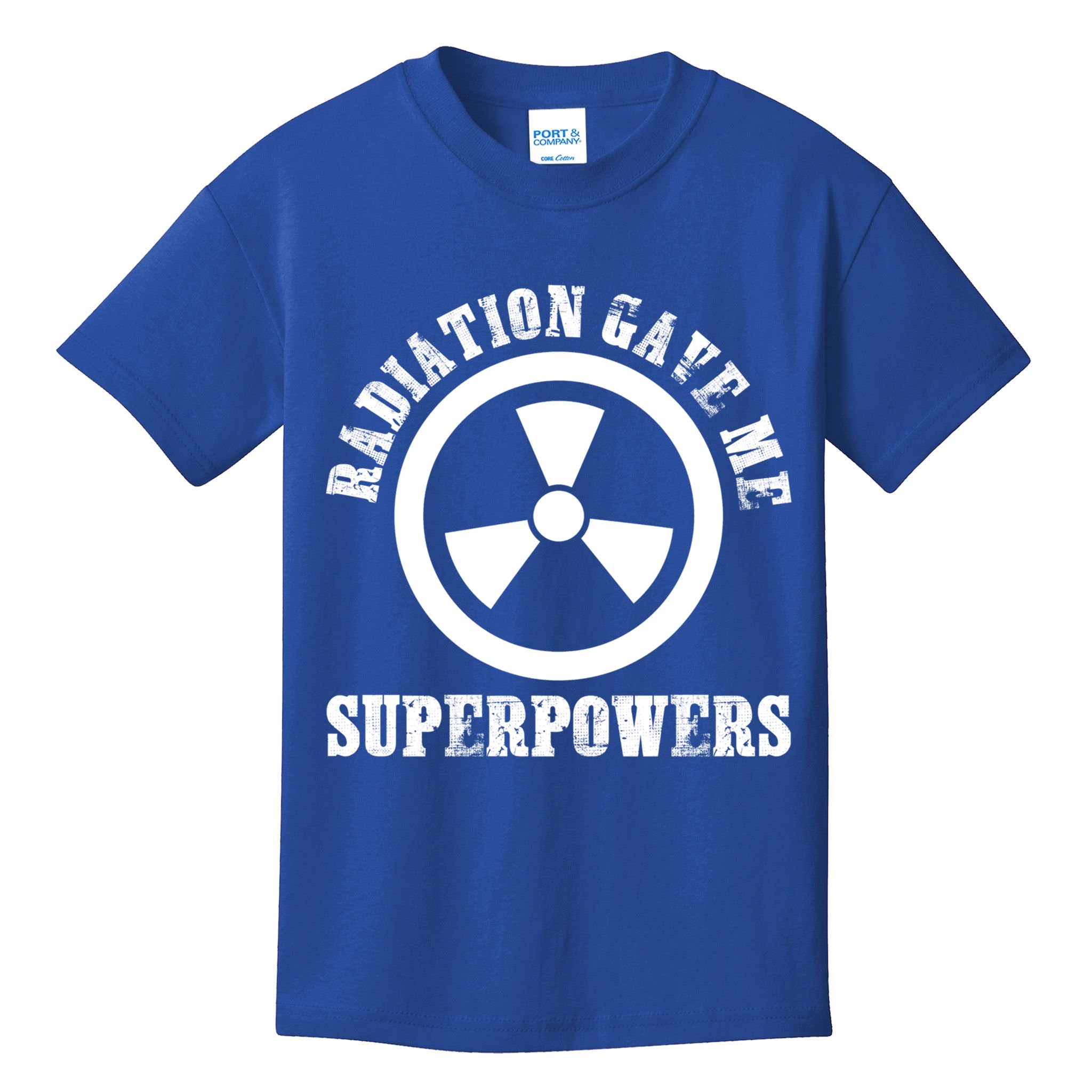 Radiation Gave Me Superpowers Cancer Therapy Chemo Warrior Gift Kids T-Shirt