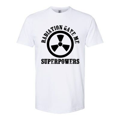 Radiation Gave Me Superpowers Cancer Therapy Chemo Warrior Gift Softstyle CVC T-Shirt