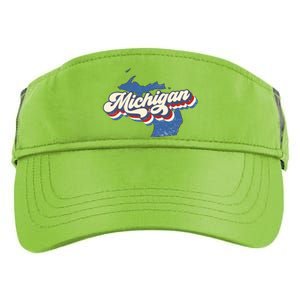 Retro Groovy Michigan Adult Drive Performance Visor