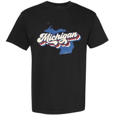 Retro Groovy Michigan Garment-Dyed Heavyweight T-Shirt