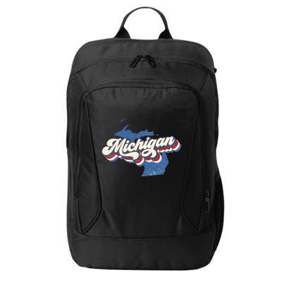 Retro Groovy Michigan City Backpack