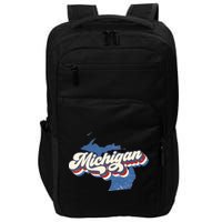 Retro Groovy Michigan Impact Tech Backpack
