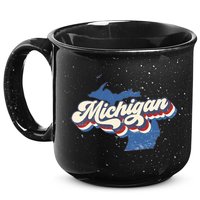 Retro Groovy Michigan 15oz Campfire Ceramic Mug