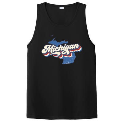 Retro Groovy Michigan PosiCharge Competitor Tank