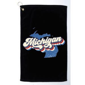 Retro Groovy Michigan Platinum Collection Golf Towel