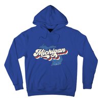 Retro Groovy Michigan Hoodie