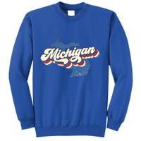 Retro Groovy Michigan Sweatshirt