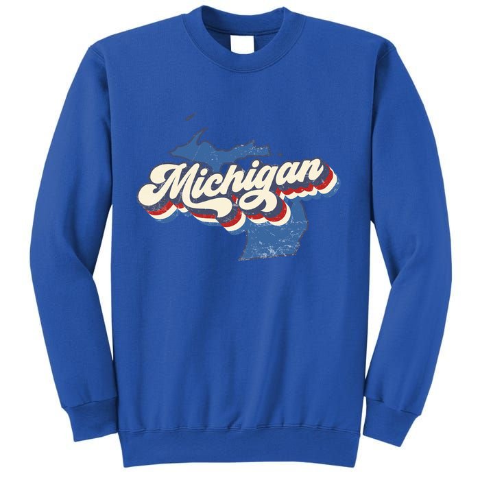 Retro Groovy Michigan Sweatshirt