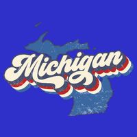 Retro Groovy Michigan Sweatshirt