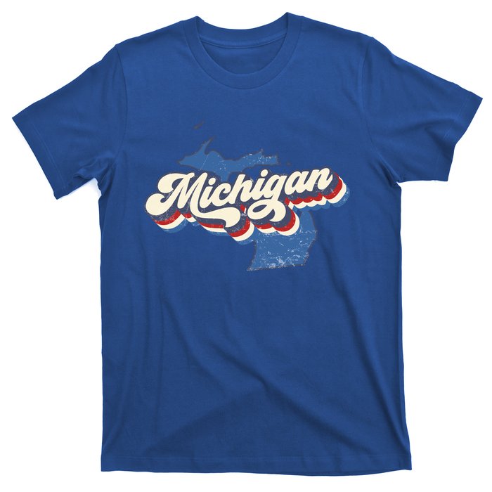 Retro Groovy Michigan T-Shirt