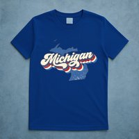 Retro Groovy Michigan T-Shirt