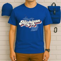 Retro Groovy Michigan T-Shirt