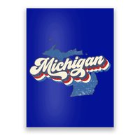 Retro Groovy Michigan Poster