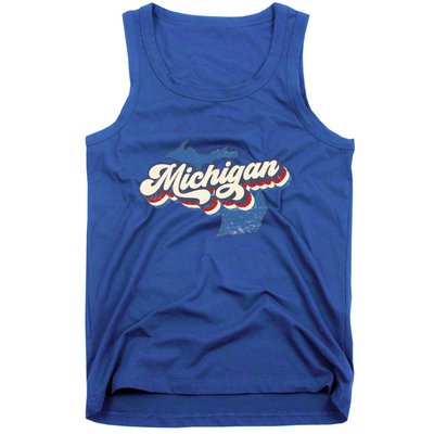 Retro Groovy Michigan Tank Top