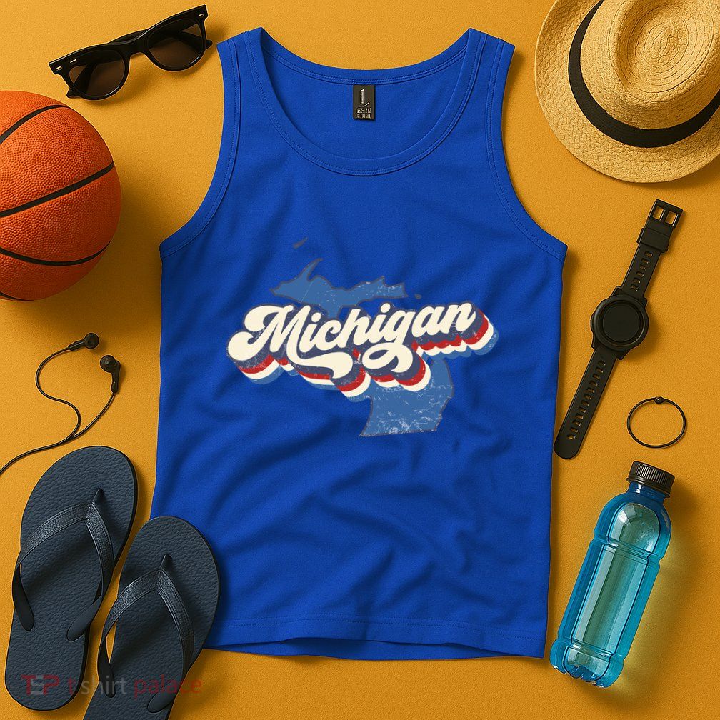 Retro Groovy Michigan Tank Top