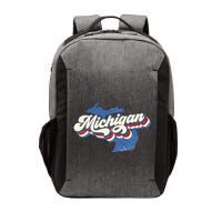 Retro Groovy Michigan Vector Backpack