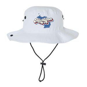 Retro Groovy Michigan Legacy Cool Fit Booney Bucket Hat