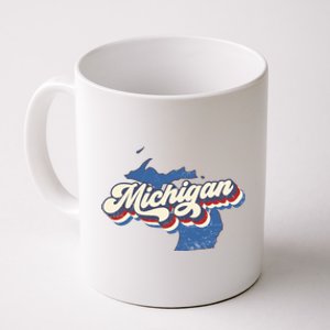 Retro Groovy Michigan Coffee Mug