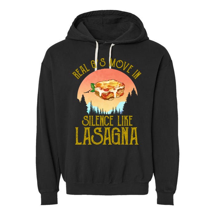 Real GS Move In Silence Like Lasagna Garment-Dyed Fleece Hoodie
