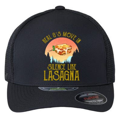 Real GS Move In Silence Like Lasagna Flexfit Unipanel Trucker Cap