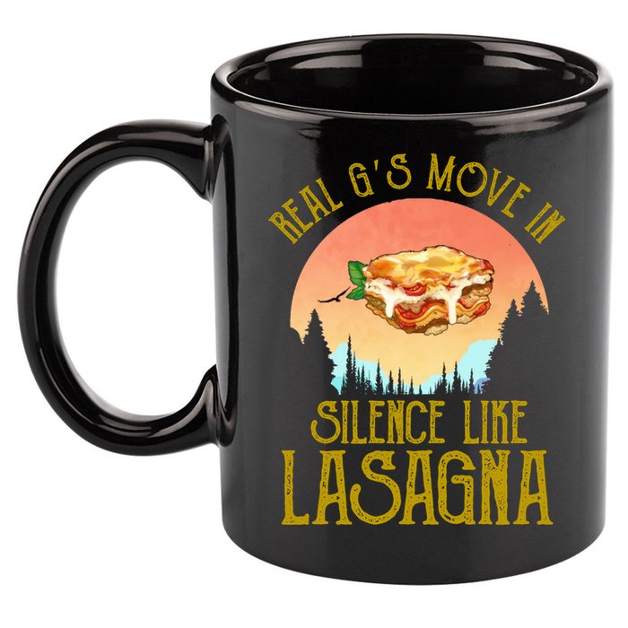 Real GS Move In Silence Like Lasagna 11oz C Handle Ceramic Mug