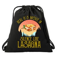Real GS Move In Silence Like Lasagna Drawstring Bag