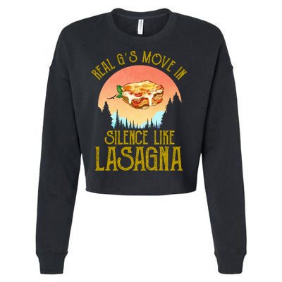 Real GS Move In Silence Like Lasagna Cropped Pullover Crew