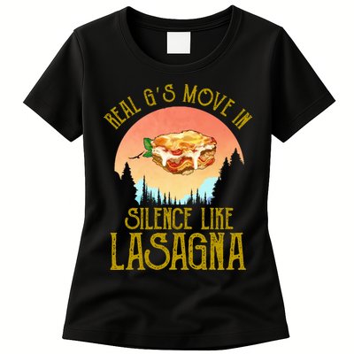 Real GS Move In Silence Like Lasagna Womens T-Shirt