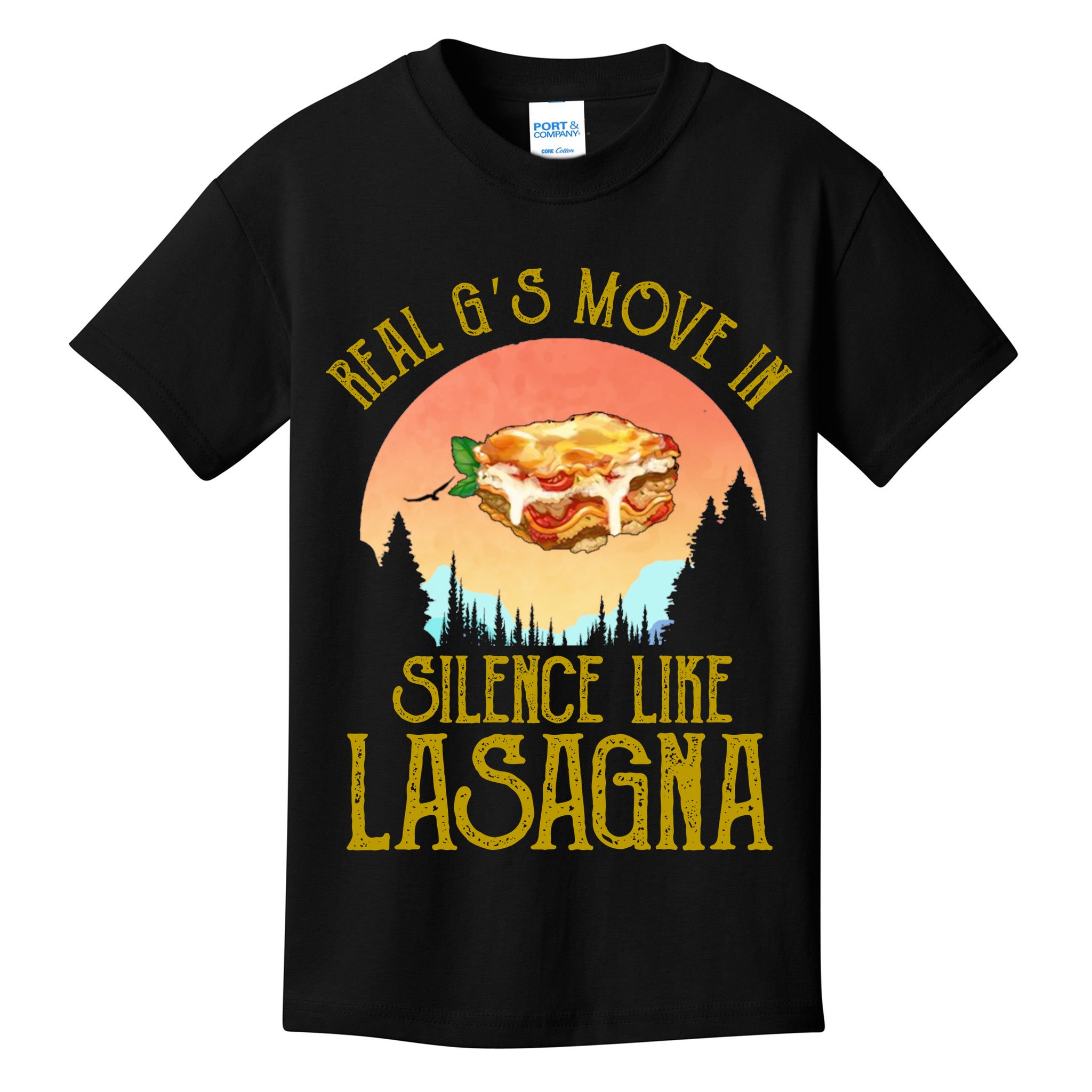 Real GS Move In Silence Like Lasagna Kids T-Shirt