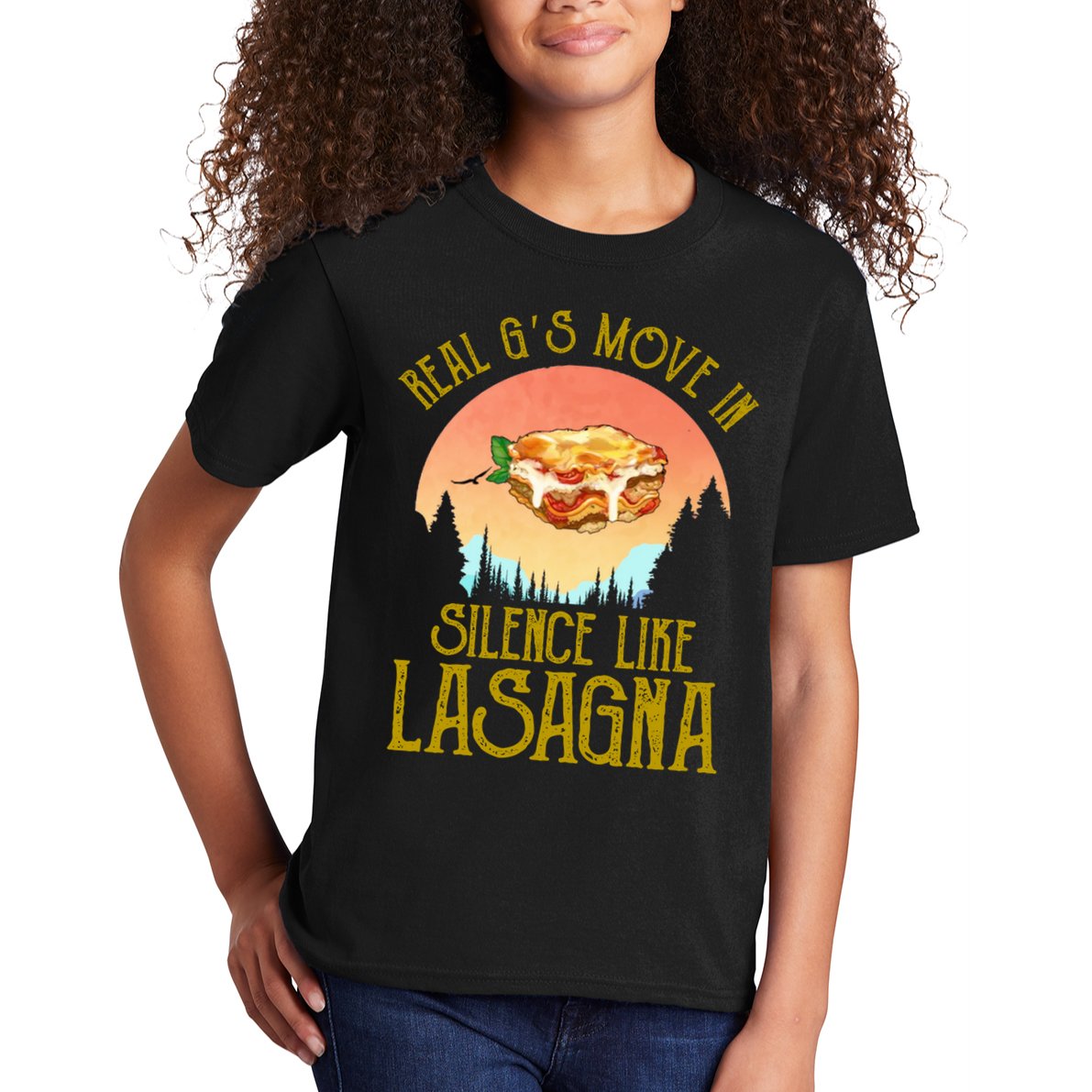 Real GS Move In Silence Like Lasagna Kids T-Shirt