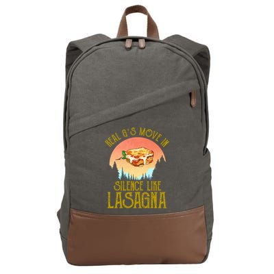 Real GS Move In Silence Like Lasagna Cotton Canvas Backpack