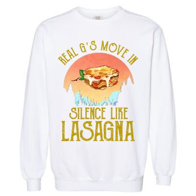 Real GS Move In Silence Like Lasagna Garment-Dyed Sweatshirt