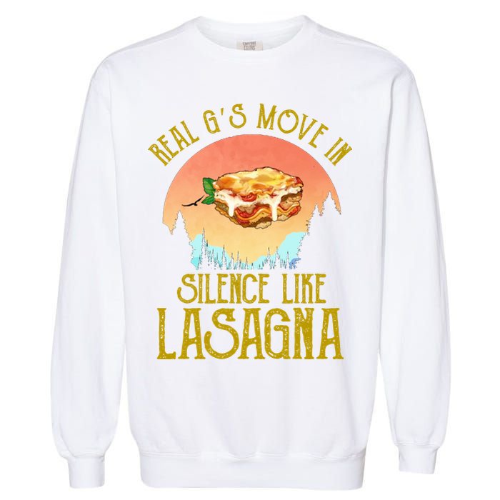Real GS Move In Silence Like Lasagna Garment-Dyed Sweatshirt