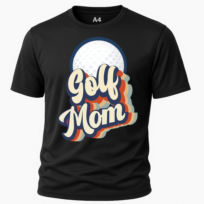 Retro Golf Mom Funny Golf Mom Gift For Mother's Day Cooling Performance Crew T-Shirt