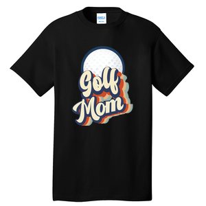 Retro Golf Mom Funny Golf Mom Gift For Mother's Day Tall T-Shirt