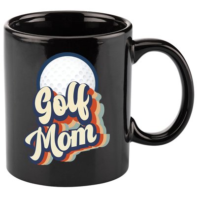 Retro Golf Mom Funny Golf Mom Gift For Mother's Day 11oz C Handle Ceramic Mug