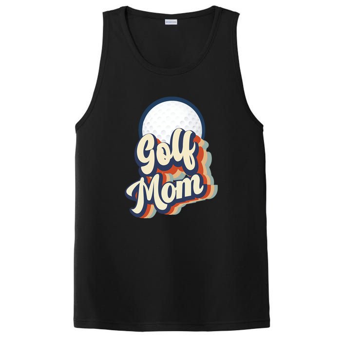 Retro Golf Mom Funny Golf Mom Gift For Mother's Day PosiCharge Competitor Tank