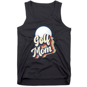 Retro Golf Mom Funny Golf Mom Gift For Mother's Day Tank Top