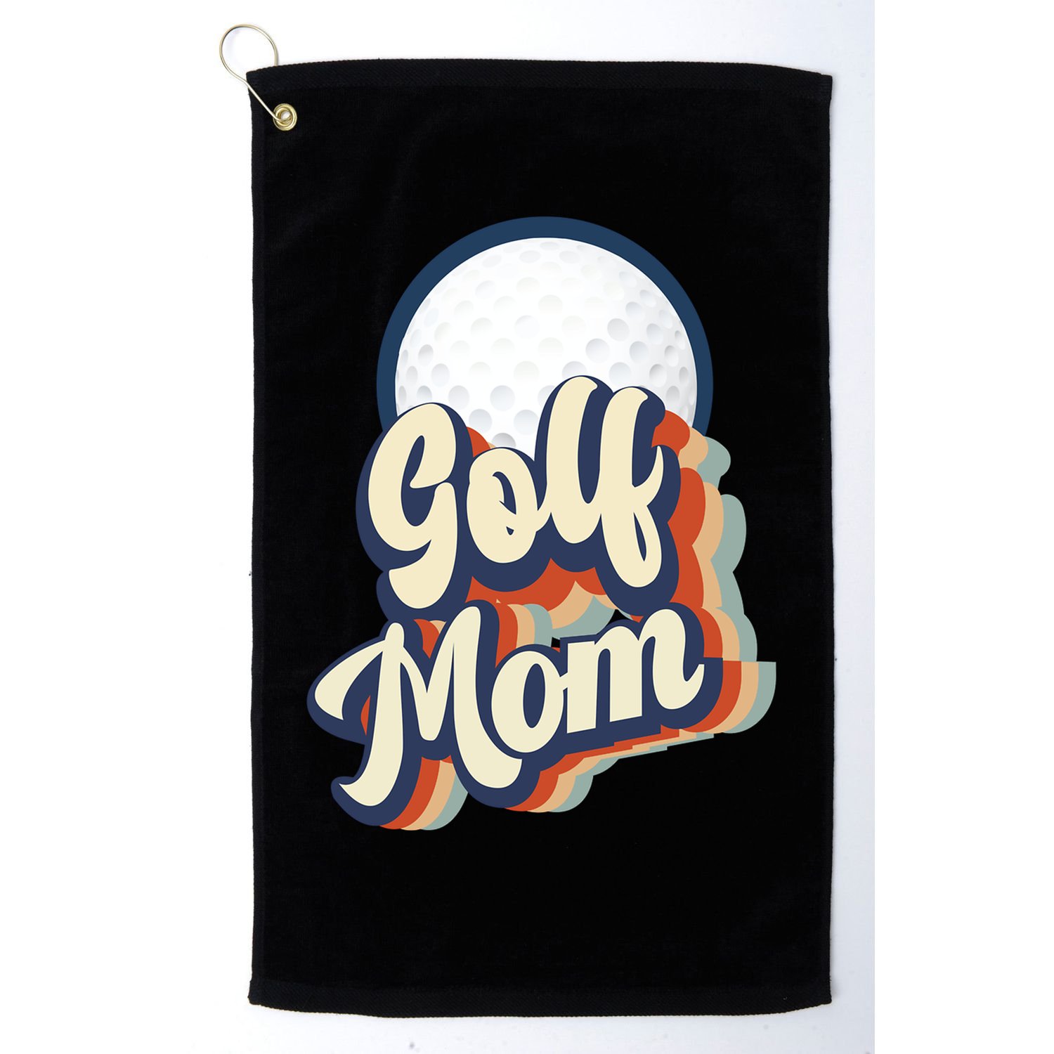 Retro Golf Mom Funny Golf Mom Gift For Mother's Day Golf Towel