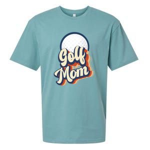 Retro Golf Mom Funny Golf Mom Gift For Mother's Day Sueded Cloud Jersey T-Shirt