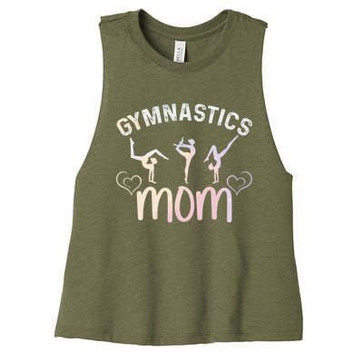 Rhythmic Gymnastics Mother Gymnastics Mom Gymnast Mom Gift Women's Racerback Cropped Tank