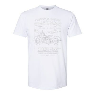 RonaldS Garage Motorcycle Design For The Name Ronald Softstyle CVC T-Shirt