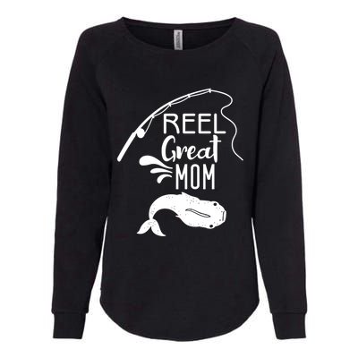 Reel Great Mom Fishing Gift Womens California Wash Sweatshirt