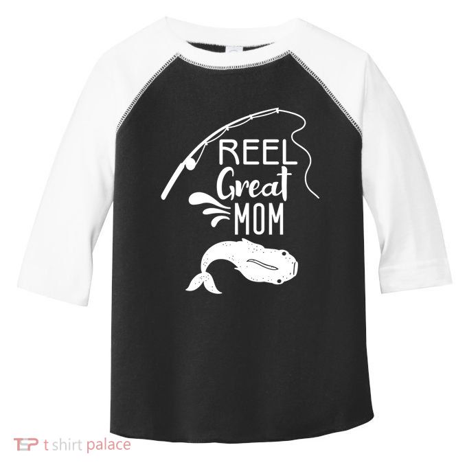 Reel Great Mom Fishing Gift Toddler Fine Jersey T-Shirt