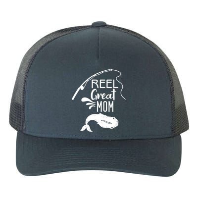 Reel Great Mom Fishing Gift Yupoong Adult 5-Panel Trucker Hat